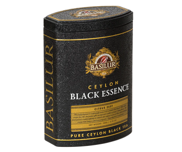 Lata Basilur Té negro Black essence citrus zest naranja y canela 75 Grs