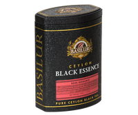 Lata Basilur Té negro Black essence rosa bergamota 75 Grs