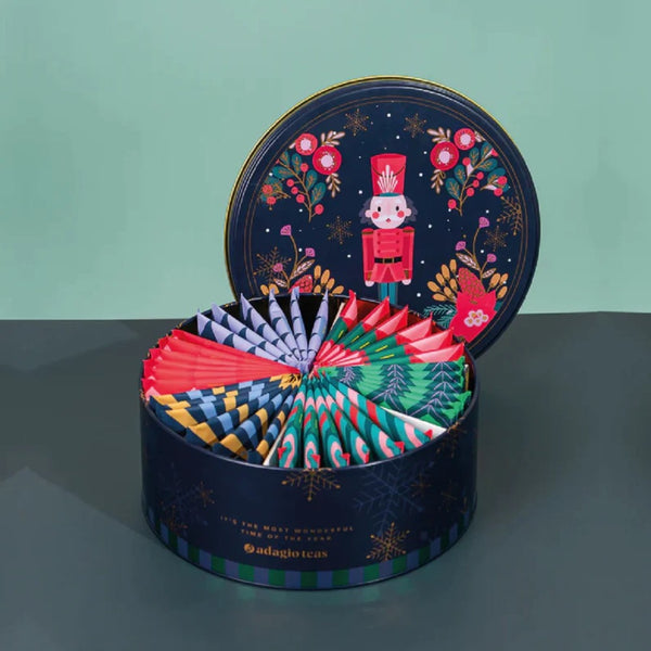 Caja redonda Adagio 36 teabags nutcracker