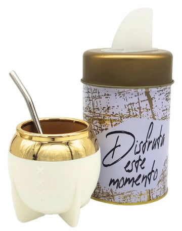 Pack Yerbatero Anymate Dispensador Con Mate y Bombilla