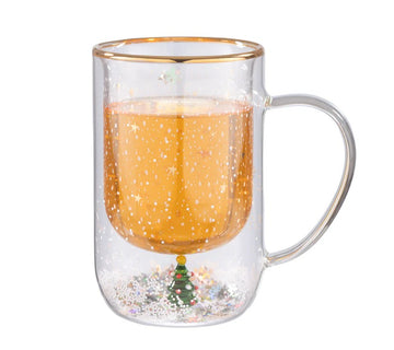 Taza Adagio doble vidrio Christmas Tree