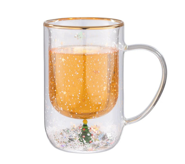 Taza Adagio doble vidrio Christmas Tree