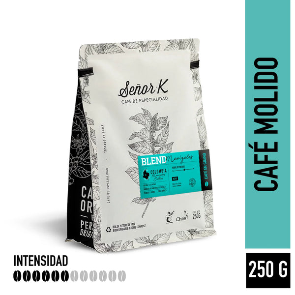 Café Grano Entero Señor K Manizales 250gr