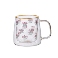 Taza Adagio Doble Vidrio 400ml Purple Bouquet