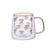 Taza Adagio Doble Vidrio 400ml Purple Bouquet