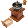 Molinillo de Café Manual Con Base de Madera