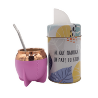 Pack Yerbatero Anymate Dispensador Con Mate y Bombilla