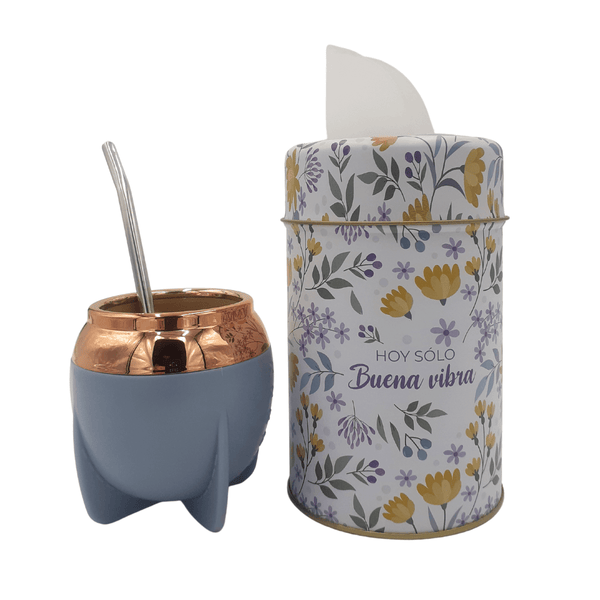 Pack Yerbatero Anymate Dispensador Con Mate y Bombilla