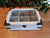 Caja de Té Blanca Detalle Metal 6 Compartimientos