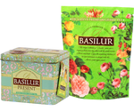 Té Verde Fresas Rosas y Arándanos Basilur Present Green 100g