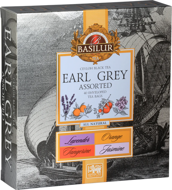 Té negro Basilur earl grey assorted 40 bolsas