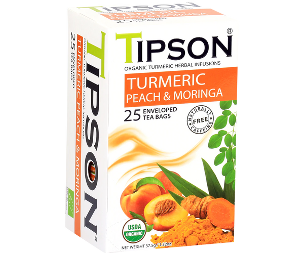 Infusión Tipson Cúrcuma Durazno y Moringa 25 bolsitas