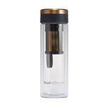 Travel Mug Adagio Doble Vidrio Negro 300 ml
