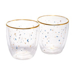 Set Vasos Doble Vidrio Estrellas Azules Adagio 250ml