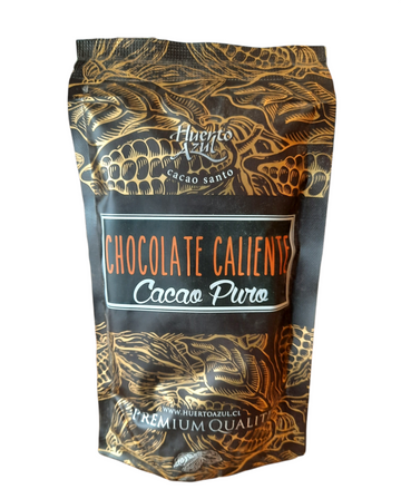 Chocolate caliente Huerto Azul 100% cacao