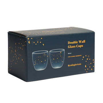 Set Vasos Doble Vidrio Estrellas Azules Adagio 250ml