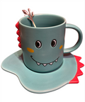 Taza Dinosaurio con Plato y Cuchara 350 ml