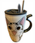 Mug Gato con Cuchara y Bombilla