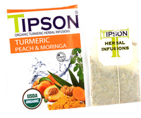 Infusión Tipson Cúrcuma Durazno y Moringa 25 bolsitas