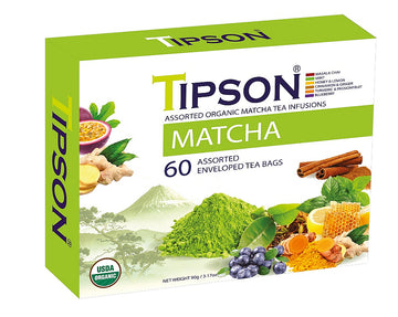 Té matcha Tipson assorted 6 variedades 60 bolsitas
