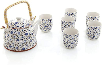 Set tetera con  6 Tazas campestre ERV