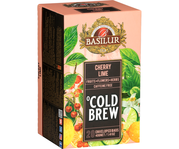 Cold Brew Basilur Cherry Lime 20 Bolsas