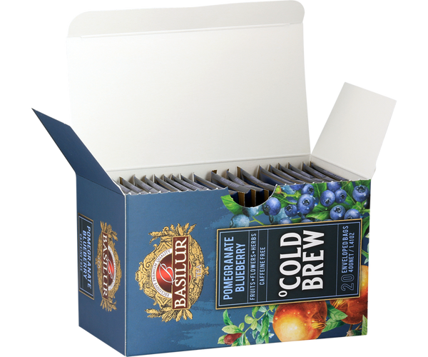 Basilur Cold Brew Pomegranate Blueberry 20 Bolsas