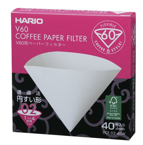 Filtro Papel Hario V60 Tamaño 02 40 Unid - Emporio Roble Viejo