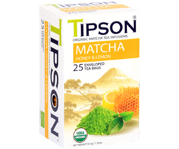 Té Matcha Miel y Limón Tipson 25 Bolsas