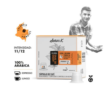 Cápsulas de Café Señor K Laderas del Tapia Colombia