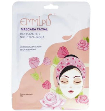 Mascara Facial Hidratante y Nutritiva Rosa