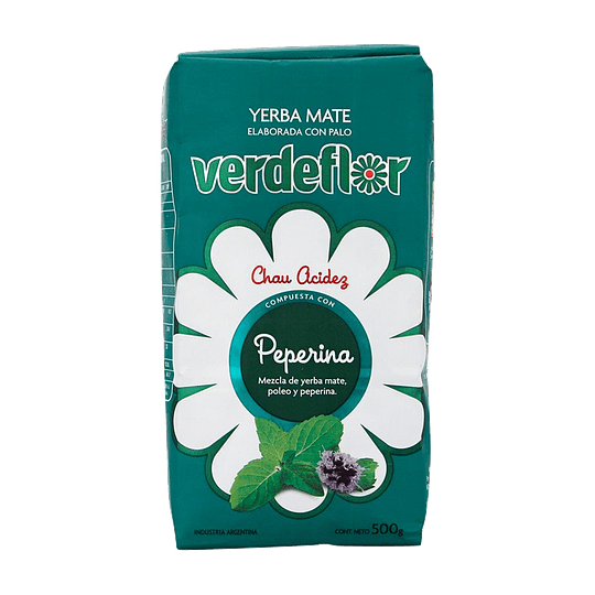 Yerba Mate Verdeflor peperina 500 Grs.