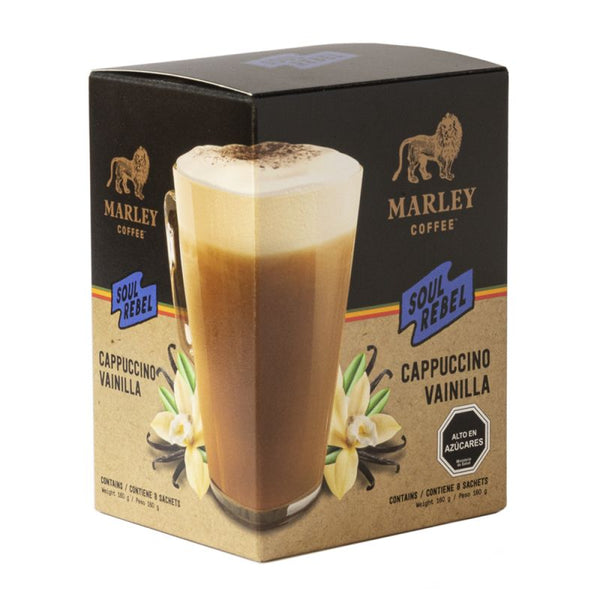 Soul Rebel Cappuccino Vainilla Marley Coffee 8 Sachets